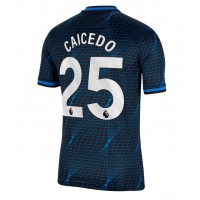 Fotbalové Dres Chelsea Moises Caicedo #25 Venkovní 2023-24 Krátký Rukáv